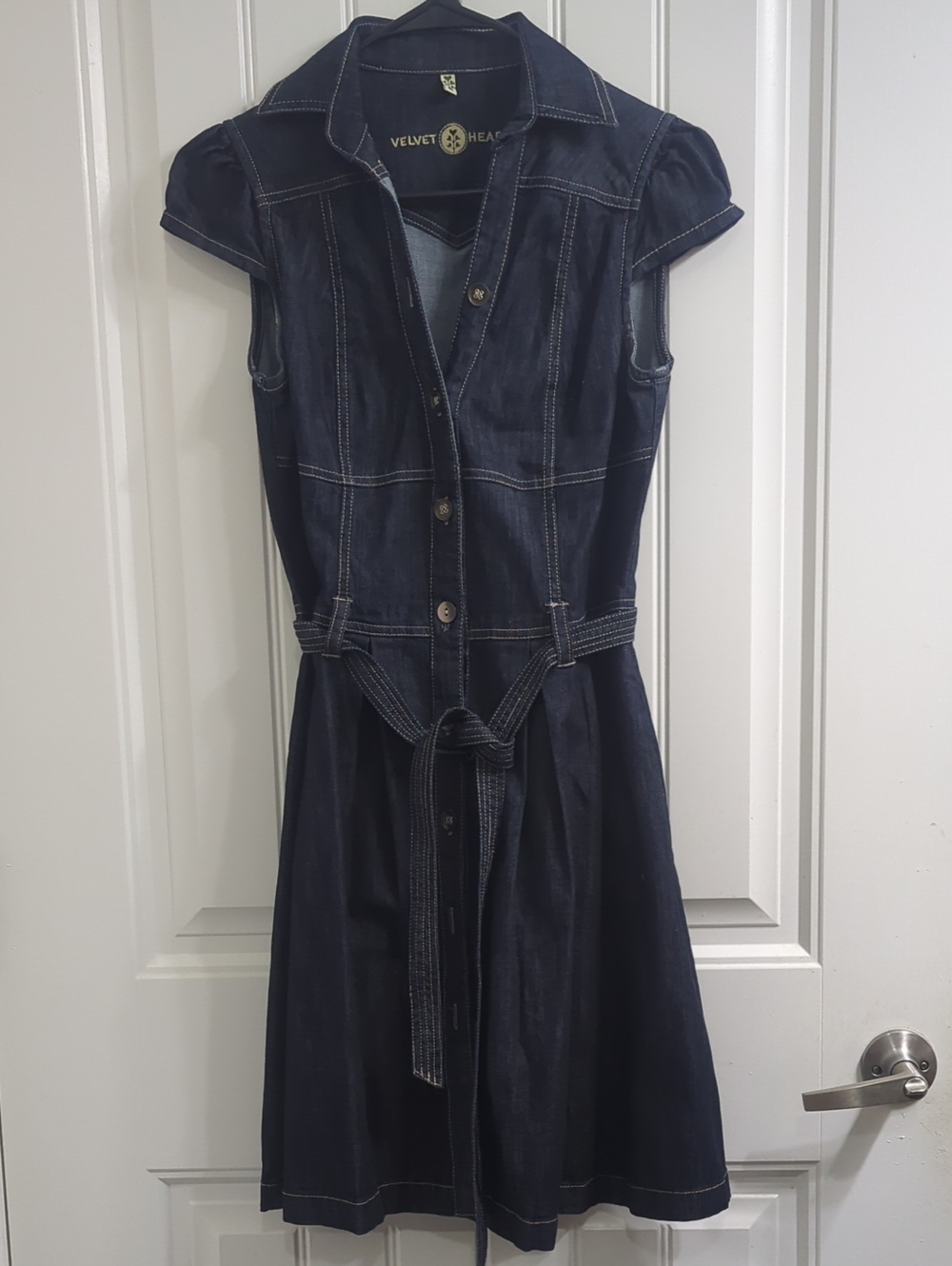 Velvet Heart Denim Dress NWOT